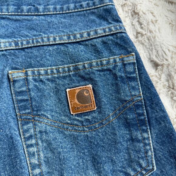 Carhartt vintage relaxed straight leg jeans unisex worn-in faded Y2K B17DST - Picture 6 of 15